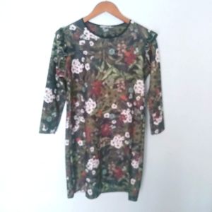 Zara 8 Winter Jungle Floral Mini Dress